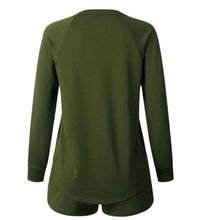 Load image into Gallery viewer, Relentless Faith O Neck Loungewear Set (Olive Green)
